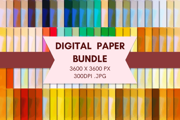 Abstract Retro 3 Digital Papers Bundle