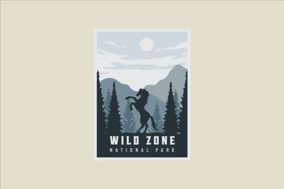 Horse Nature Wildlife Minimalist Poster: A Timeless Design for Modern Creativity