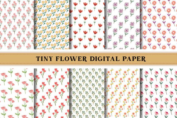 Tiny Flower Digital Paper Pattern
